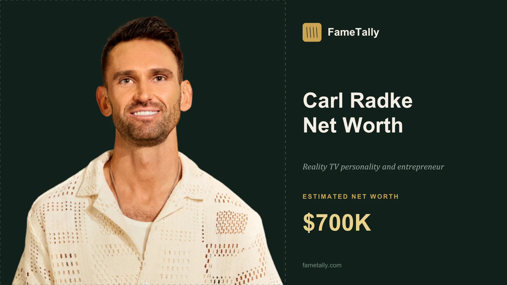 Carl Radke net worth 2026, Reality TV personality and entrepreneur