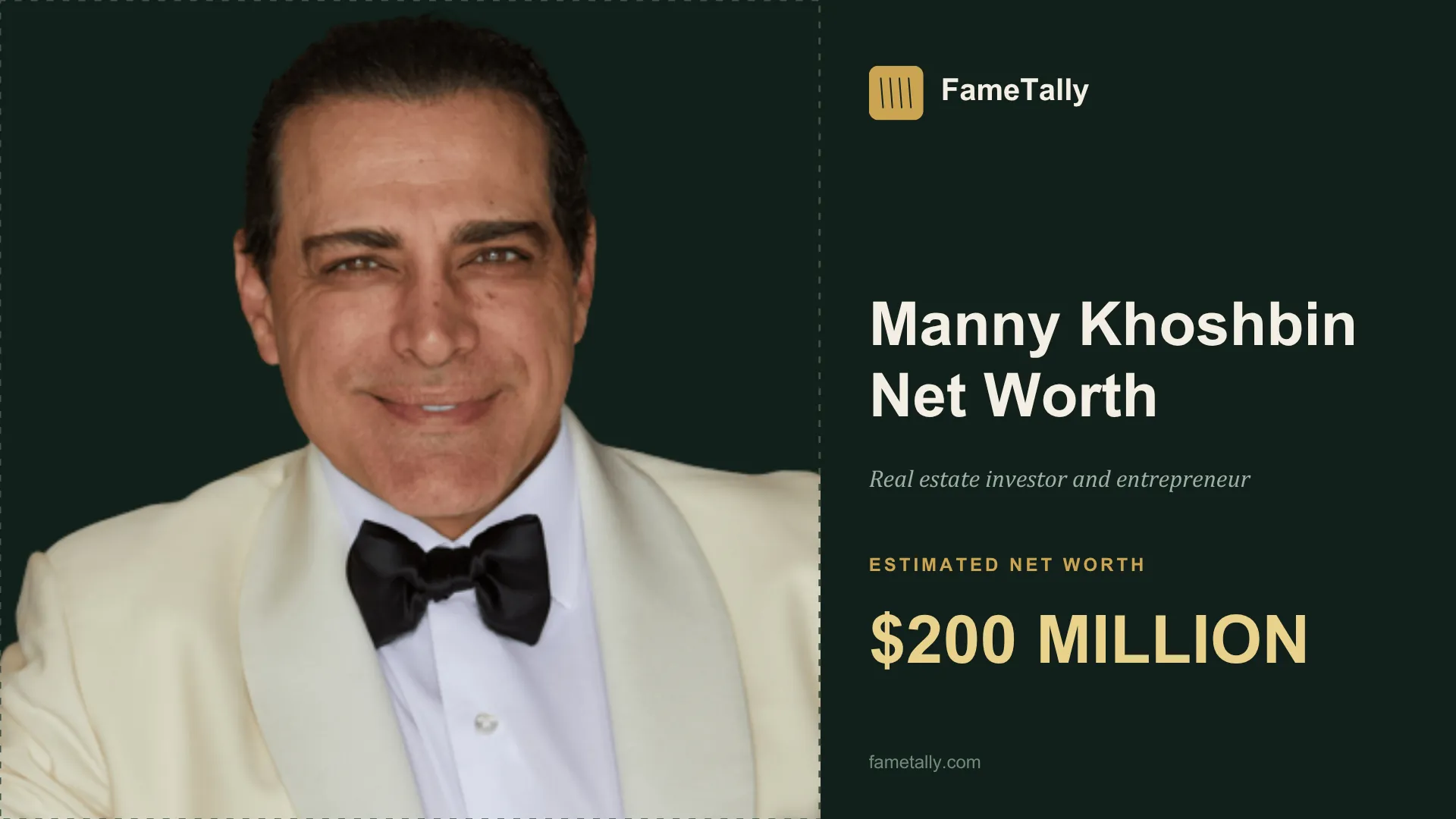 Manny Khoshbin Net Worth 2026 Manny Khoshbin net worth 2026, Real estate investor and entrepreneur