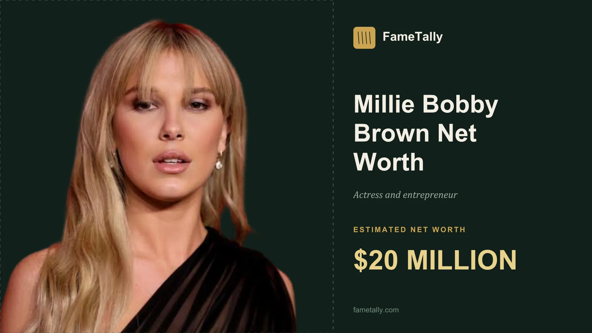 Millie Bobby Brown net worth 2026, Actress and entrepreneur