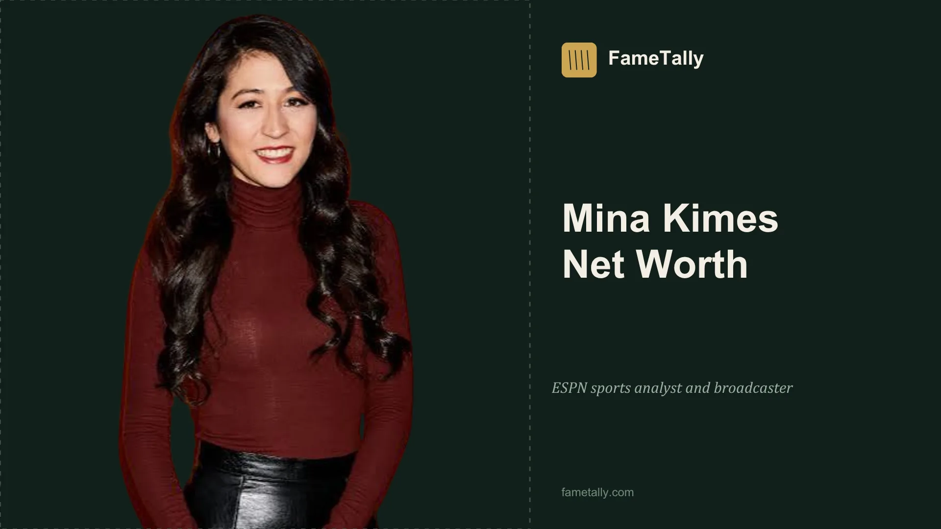 Mina Kimes Net Worth 2026 Mina Kimes net worth 2026, Journalist and NFL analyst